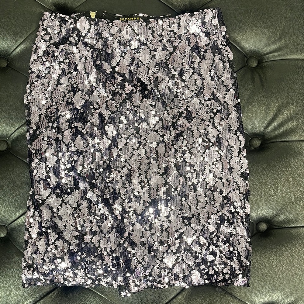 🪩Purple Sequin Mini Skirt 🪩